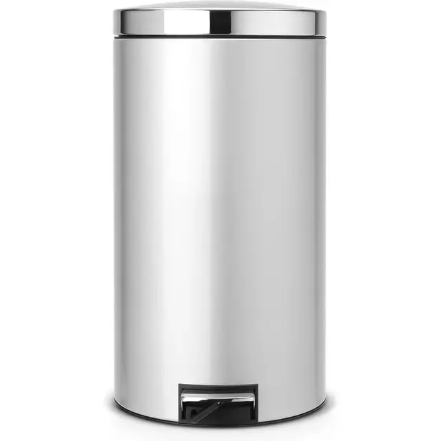 Brabantia Silent Prullenbak - 45 L - Metallic Grey Topkwaliteit