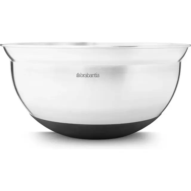 Brabantia Profile Beslagkom - 3 L - Matt Steel met Zwart Authentiek