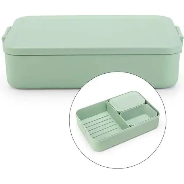 Direct Beschikbaar Brabantia Make & Take Bento Lunchbox - Large - Jade Green