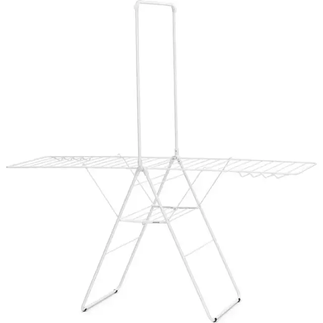 Brabantia HangOn Droogrek 25m - met Stang - Inklapbaar Wasrek - Wit Wereldwijde Verzending