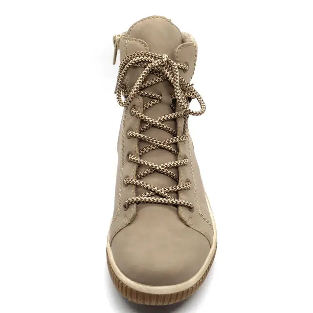 Professioneel Rieker Dameslaars Met Veter Taupe Mt 42