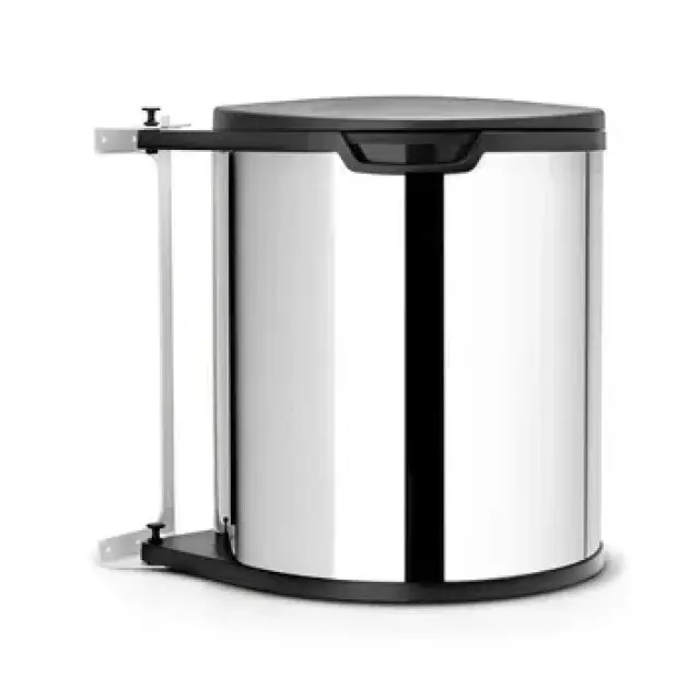Brabantia Built-in-Bin Prullenbak - 15 l - Brilliant Steel Gratis Verzending