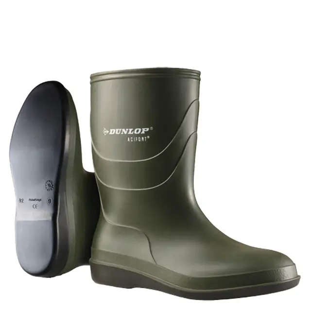Dunlop Werklaars Biosecure Profielloos Groen Maat 41 B55008410 Betrouwbaar