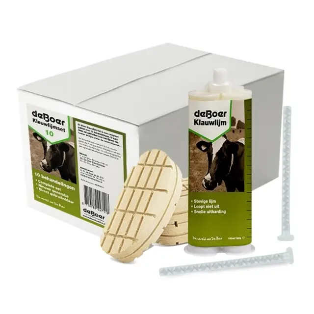De Boer Klauwlijmset - 160 ML - 10 Behandelingen Garantie Inbegrepen