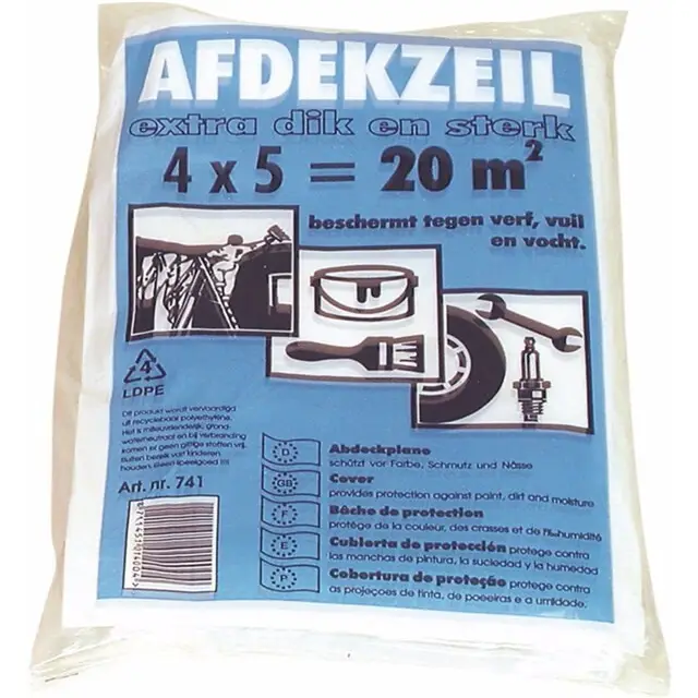 Seizoensaanbieding Betra Afdekfolie Dik 4x5 Meter Ldpe Dikte 40 碌m