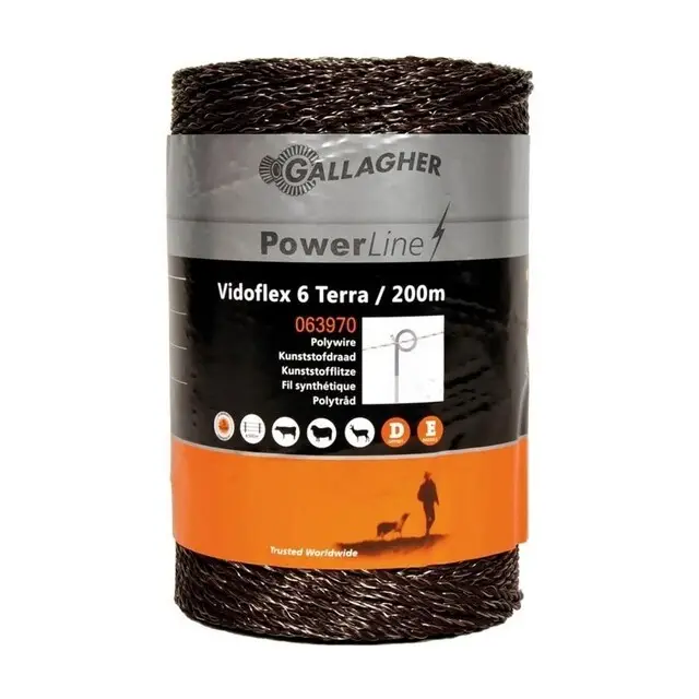 Betaalbaar Gallagher Schrikdraad (400 Meter / Terra) - Vidoflex 6