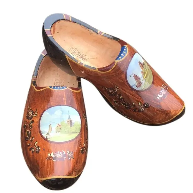 Premium Scherjon Kapklomp Bruin met Landschap Maat 41