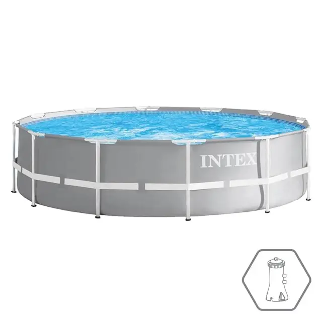 Intex Opzetzwembad Prism Frame Rond - Ø 366 x 76 cm Veilige Betaling