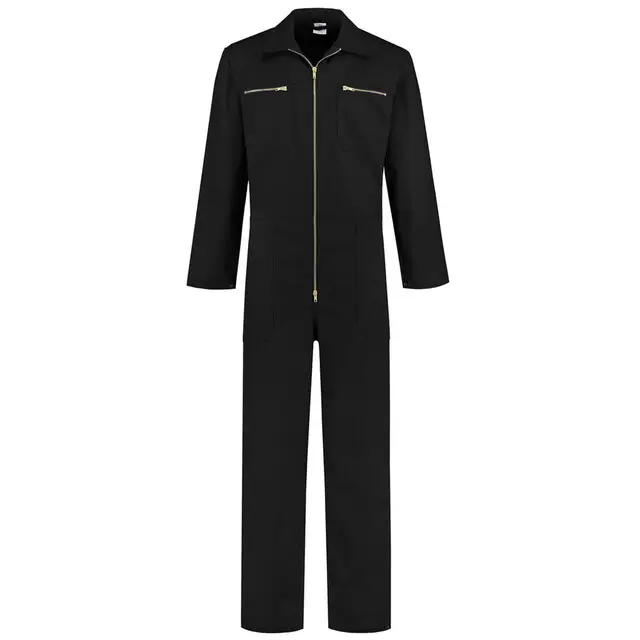 Exclusief De Boer Overall Katoen Met Rits Zwart Maat 46