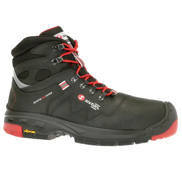 Sixton Peak Werkschoenen Tonale S3 Zwart/Rood Maat 42 Seizoensaanbieding