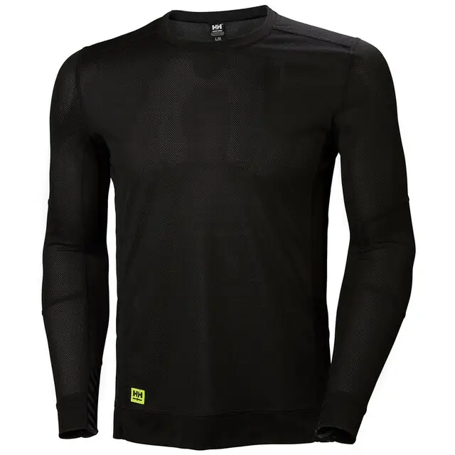 Flitsaanbieding Helly Hansen Thermoshirt Lifa Crewneck Zwart - Maat L