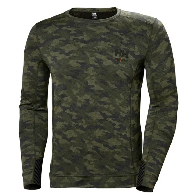 Helly Hansen Thermoshirt Lifa Merino Crewneck Camo - Maat XL Gereduceerde Prijs