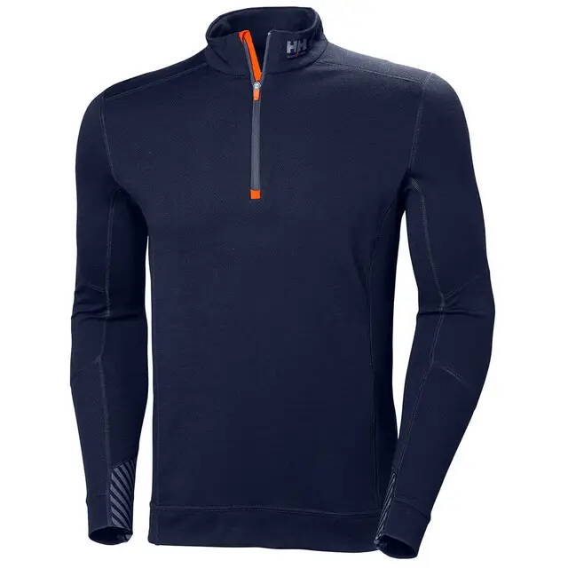 Voordeelprijs Helly Hansen Thermoshirt Lifa Merino Half Zip Marine Blauw - Maat L