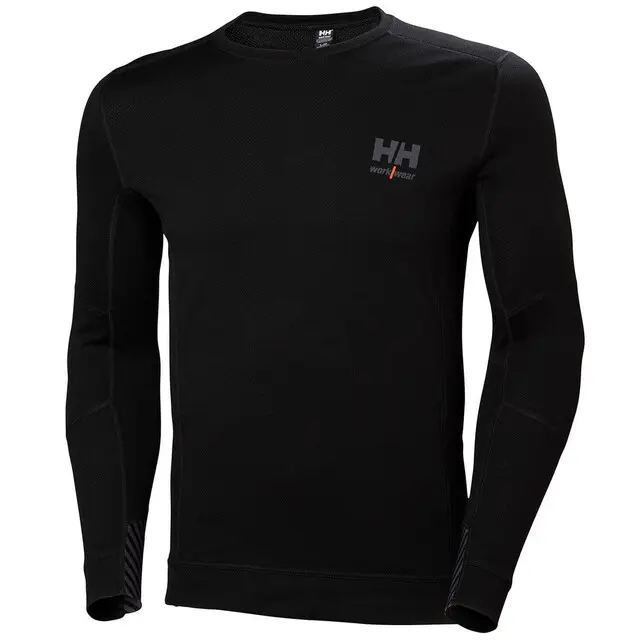 Aanbieding Helly Hansen Thermoshirt Lifa Merino Crewneck Zwart - Maat XXL