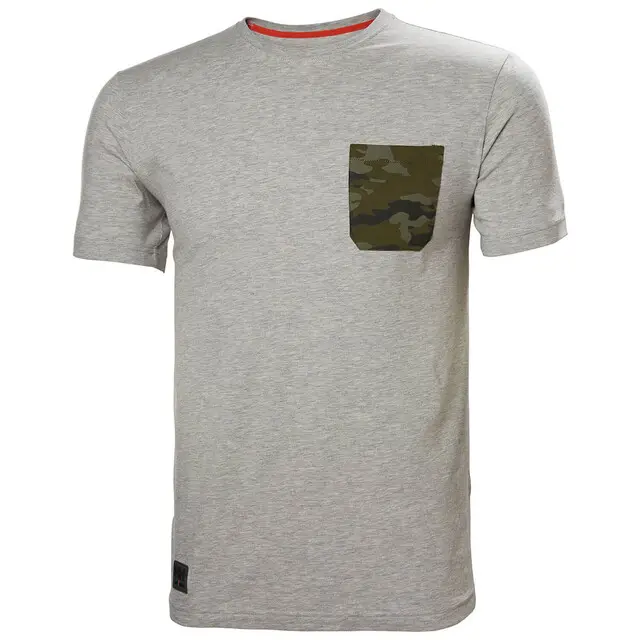 Veilige Betaling Helly Hansen T-Shirt Kensington Evo Grijs/Camo - Maat XXL