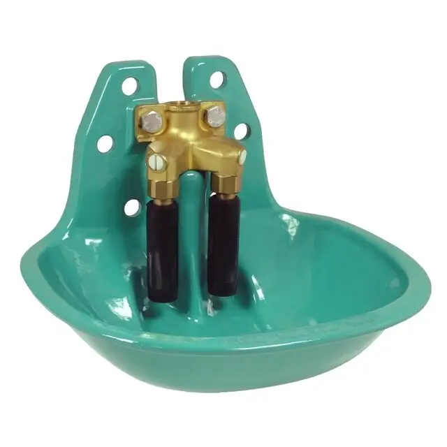 Suevia Staldrinkbak - Gietijzer - Dubbel Staafventiel - 3/4" Messing - Model 19 R Origineel