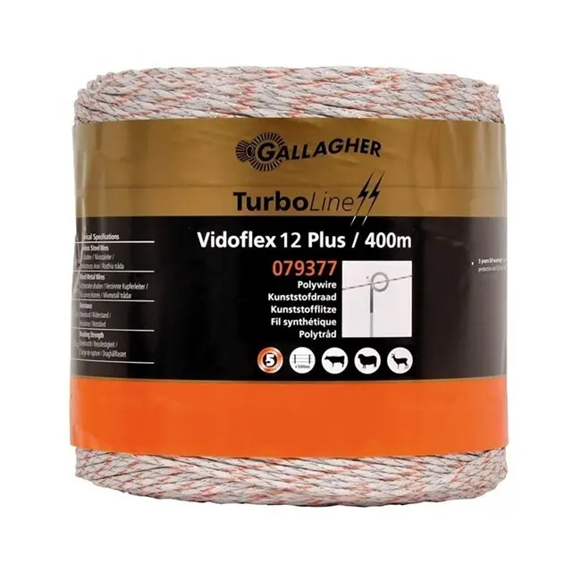 GallagherSchrikdraad (400 Meter / Wit) - Vidoflex 12 Plus Origineel