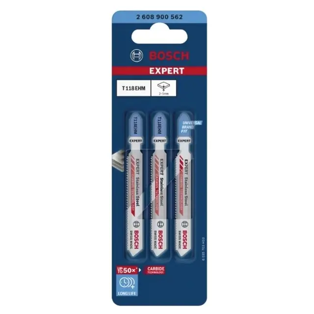 Bosch Decoupeerzaagblad T118 EHM Stainless Steel Exclusieve Aanbieding