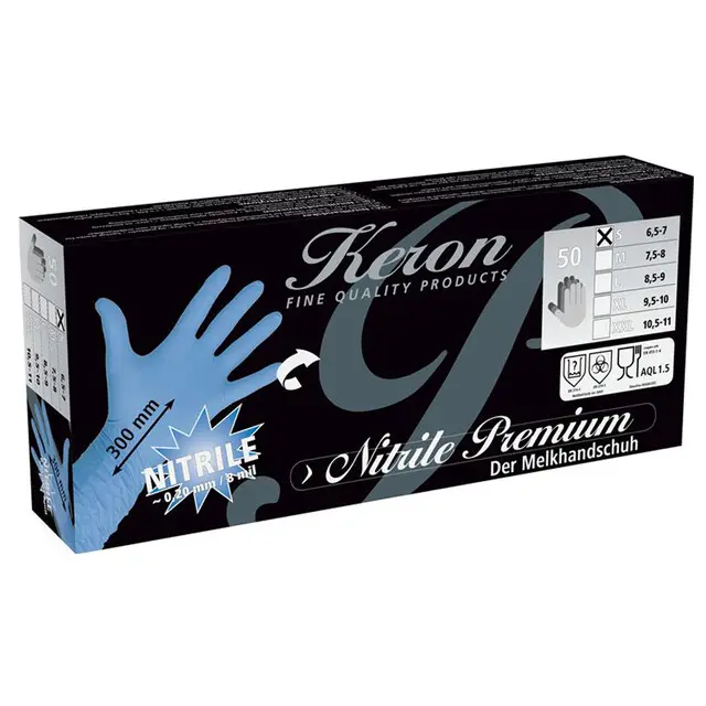 Trendy Melkhandschoen Nitril Lang Mt. S=6,5-750-Stuks