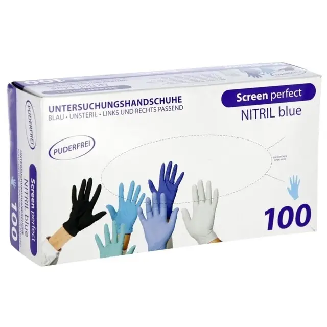 Geld-Terug-Garantie Melkershandschoenen Nitril Poedervrij maat S - 100 stuks