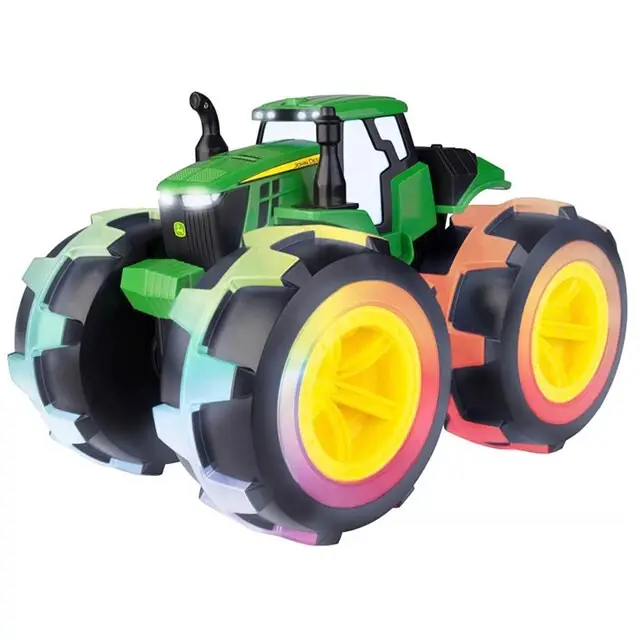 Britains John Deere Monster Treads Deluxe met lichtwielen Ambachtelijk