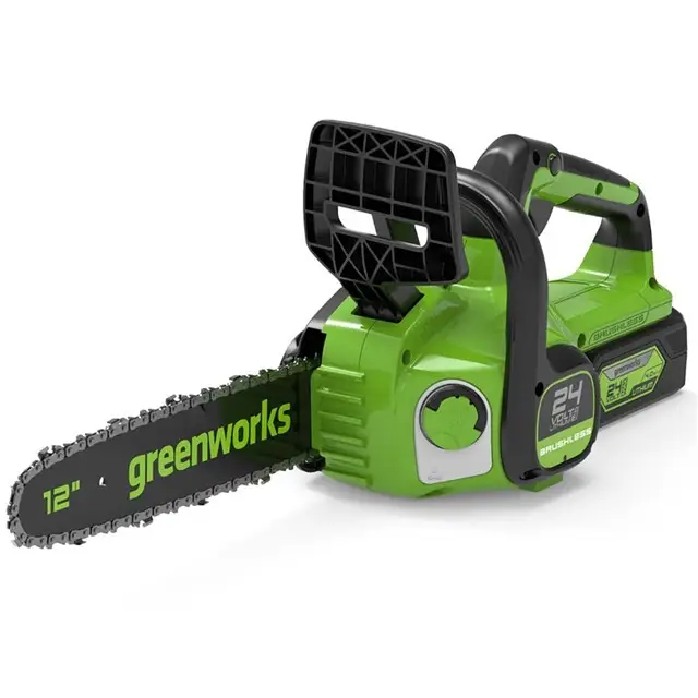 Greenworks GD24CS30 24 V Accu Kettingzaag 30 cm - Zonder Accu en Lader Nieuw Model