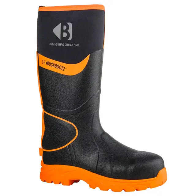 Buckler Boots Werklaars Neopreen Zwart/Oranje S5 Maat 47 Exclusieve Aanbieding