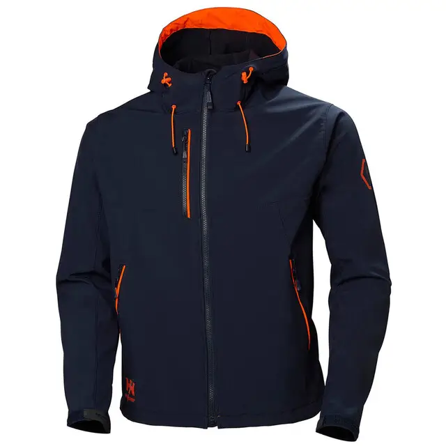 Modern Helly Hansen Softshell Jas Chelsea Capuchon 590 Marine Blauw - Maat XXL