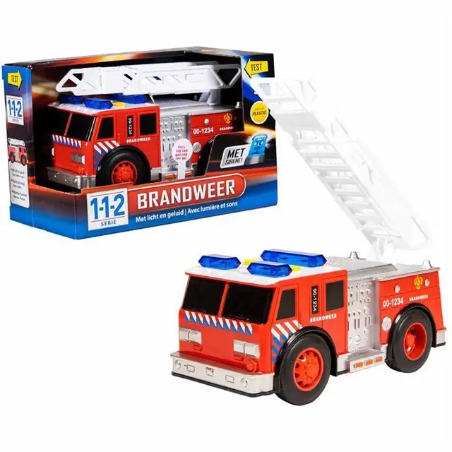 112 Rescue Racers Brandweer met Licht & Geluid Direct Beschikbaar