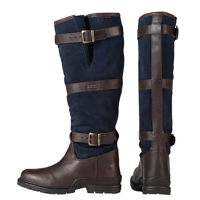 Horka Leren Outdoorlaars Highlander Blauw - Maat 42 Actieprijs