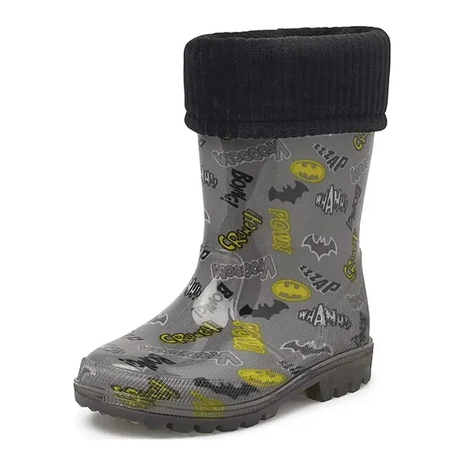 Gevavi Gevoerde Kinderlaars Noud Pvc Grijs - Maat 34 Direct Verzonden