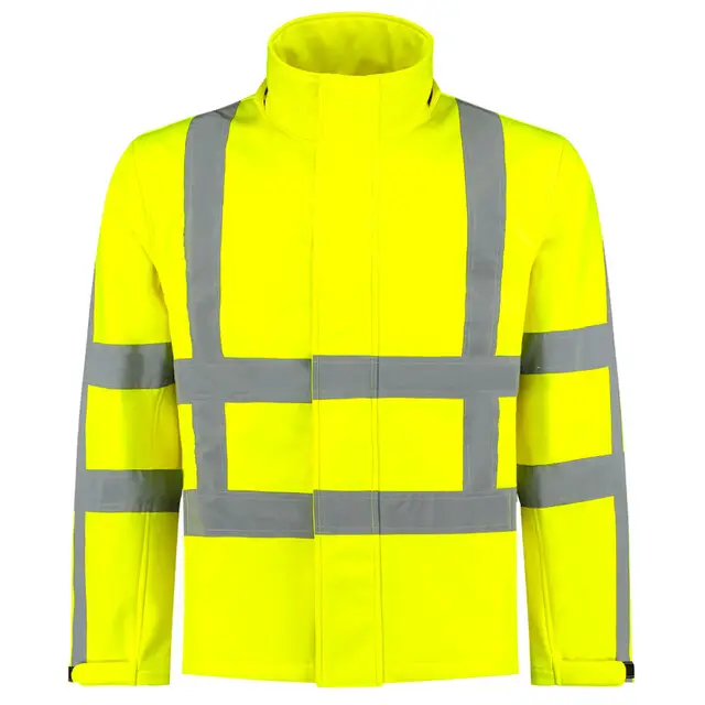 De Boer Softshelljas 100% Polyester RWS Geel Maat 3XL Trendy