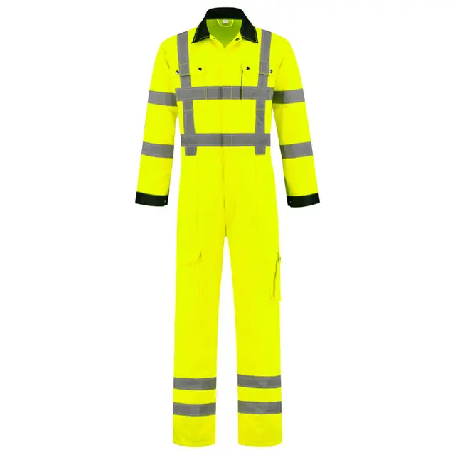 De Boer Overall High Visibility Polyester/Katoen RWS Geel Maat 44 Favoriet