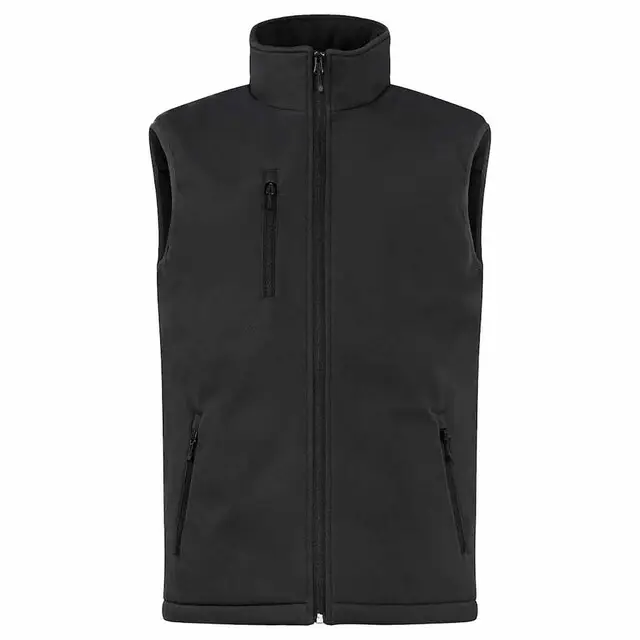 Clique Padded Softshell Vest Zwart - Maat XXL Authentiek