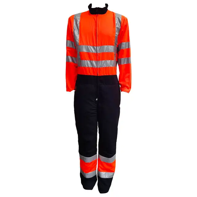 Finale Uitverkoop Sticomfort Hi-Vis Veiligheidsoveral 7166 Zwart/Oranje Maat 2XL