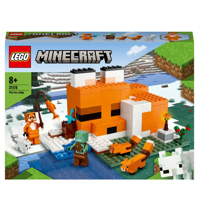 Authentiek LEGO Minecraft 21178 - De Vossenhut