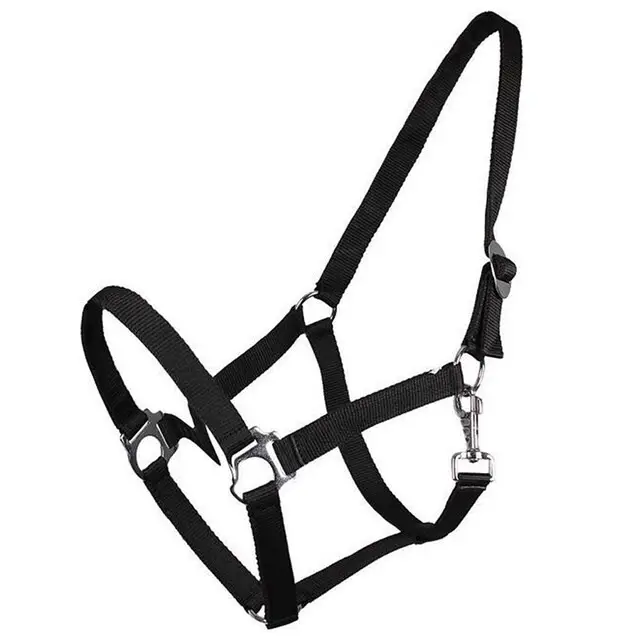 QHP Halster Schuif Zwart - Pony Gratis Retour