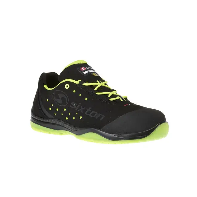 Limited Edition Sixton Peak Werkschoenen Cuban S1 ESD Zwart/Geel Maat 37