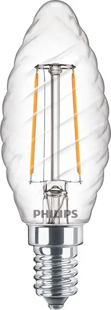 Philips Filamentkaarslamp helder 25W Filament ST35 E14 Laatste Kans