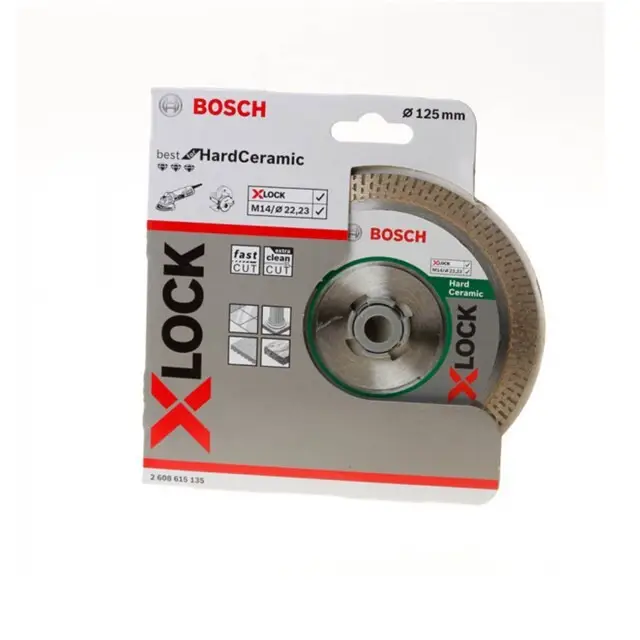 Trendy Bosch X-LOCK Diamantschijf Best For Ceramic - 125 x 22,23 x 1,6 x 10 mm