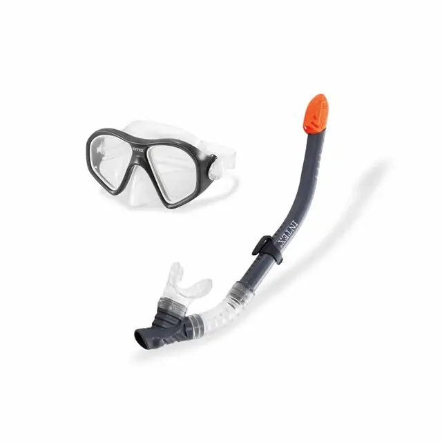 Intex Reef Rider Snorkelset Zwart Maat 36-40 Topkwaliteit