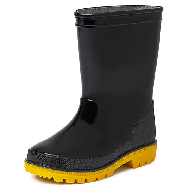 Gevavi Kinderlaars Alex Pvc Zwart- Maat 26 Nieuw Model