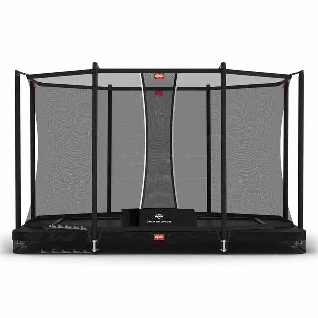 BERG Trampoline Ultim Favorit Inground Zwart - 410 x 250 cm Safety Net Comfort Seizoensaanbieding