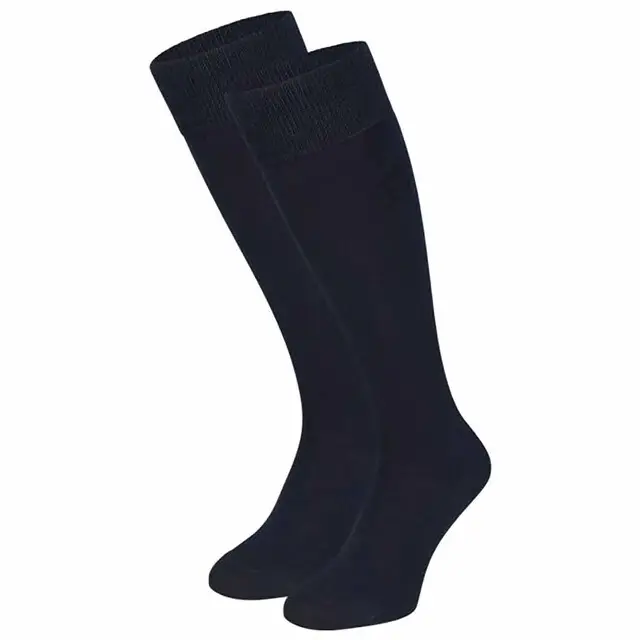 Bestel Nu Basset Bamboe Kniekous 4990P 2-Pack Blauw - Maat 35-38