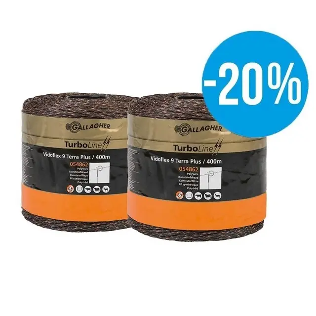 Gallagher Schrikdraad (400 Meter / Terra) - Vidoflex 9 Plus Koop Online