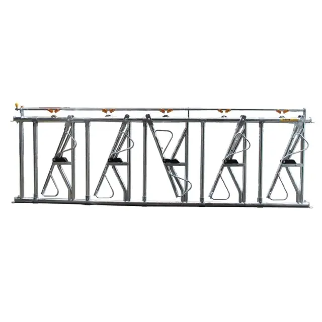 Handgemaakt Zelfsluitend Voerhek 5 voederplaatsen - 2,5 Meter