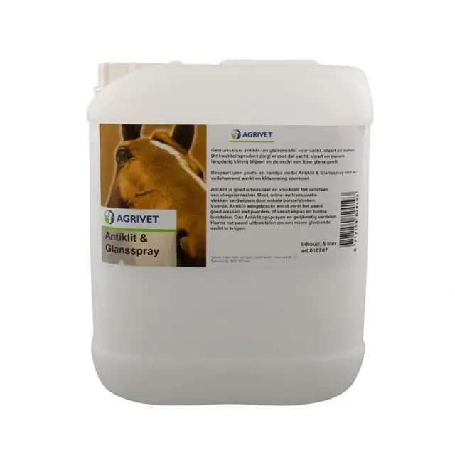 Agrivet antiklit & glansspray 5 liter Laatste Versie