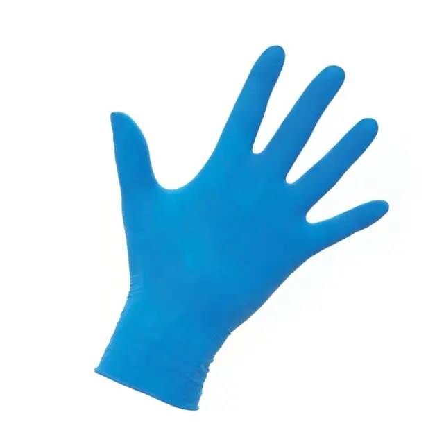 Werkhandschoenen latex blauw poedervrij AQL 1,5 - 100 stuks M Beste Prijs