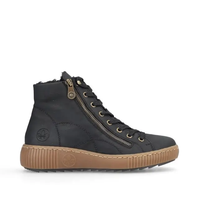 Groothandel Rieker Dameslaars Veter/Rits Zwart Mt 39