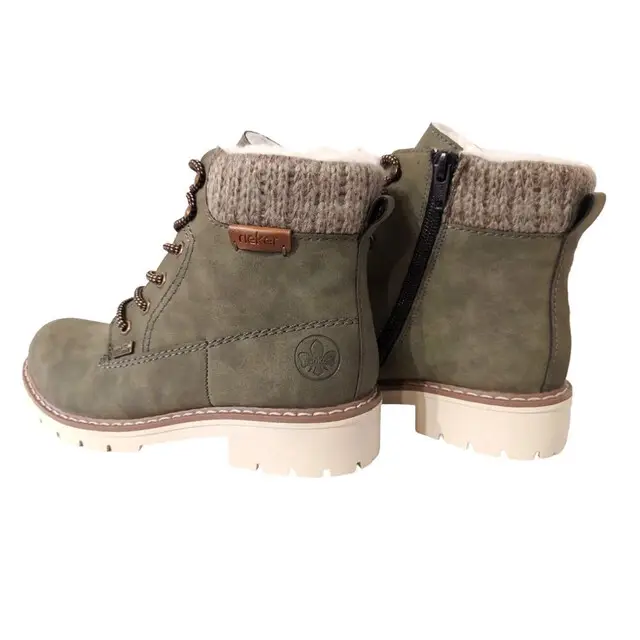 Exclusieve Aanbieding Rieker Dameslaars Groen Mt 42